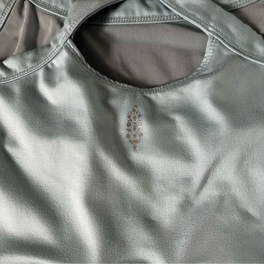 FP Movement The Way Home Skortsie Skort Romper in Blue Pearl, Sz L - Picture 12 of 13